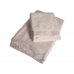 Набор махровых полотенец Pavia - Diana pudra 75*150 см.