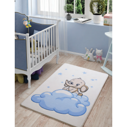 Ковер в детскую комнату Confetti - Baby Elephant 01 голубой 100*150
