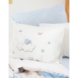 Детский плед в кроватку Karaca Home - Honey Bunny blue 2017-1 100*120