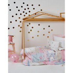 Детский плед в кроватку Karaca Home - Honey Bunny pink 2017-1 100*120