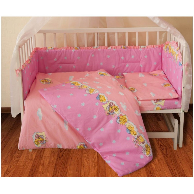 Детское постельное белье для младенцев ТЕП - Медвежонок Розовый