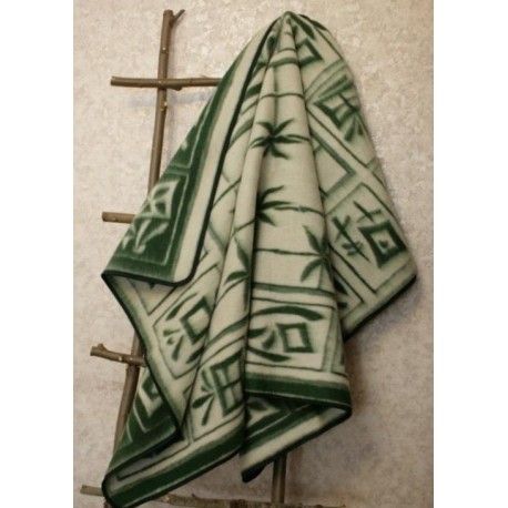 Жаккардовое шерстяное одеяло Vladi Бамбук 200х220 евро