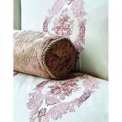 Постельное белье Karaca Home - Astoria 2017-1 rose перкаль с вышивкой евро