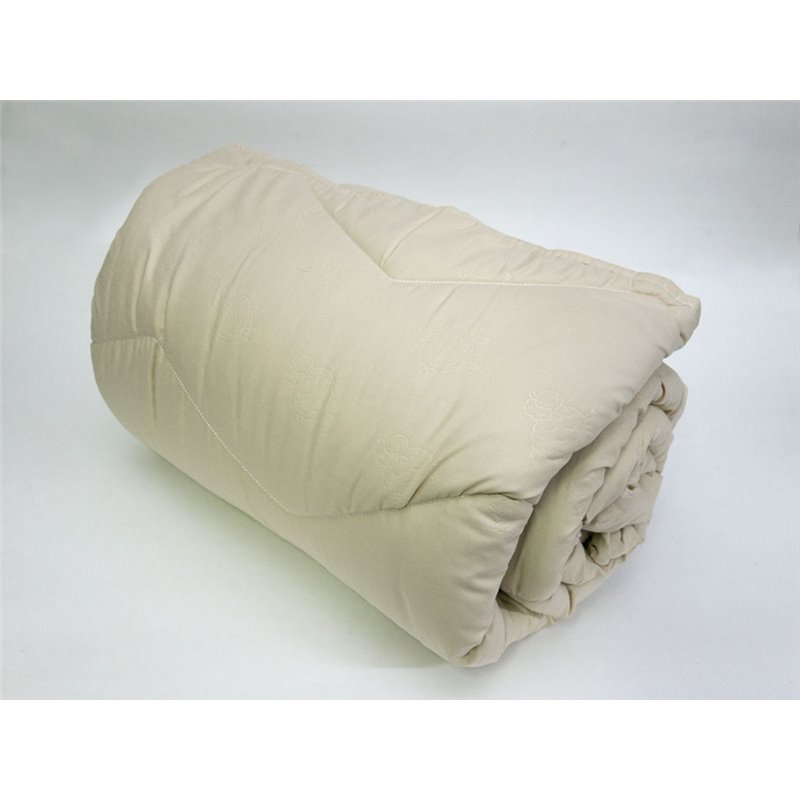 Одеяло антиаллергенное стеганное Vladi - Барашек бежевое 170*210 двуспальное