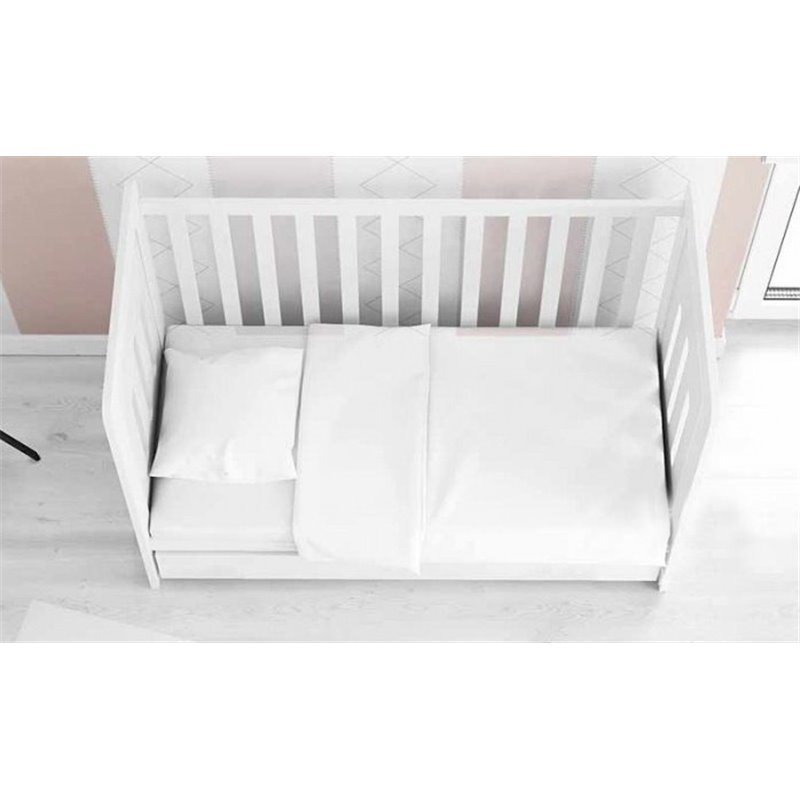 Детское постельное белье Вилюта для новорожденных ранфорс белое