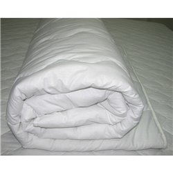 Одеяло Вилюта силиконовое в белом ранфорсе 140*205 полуторное