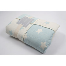 Плед мікроплюш Barine - Star Patchwork throw mint ментоловий 130*170