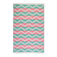 Рушник Barine Pestemal - Ups and Downs 90*160 pink green