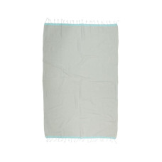 Рушник Barine Pestemal - Basak 95*165 Light Grey-Mint сірий-ментоловий