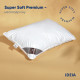 Подушка IDEIA 50*70 - Super Soft Premium з подвійним чохлом перкаль