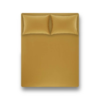 Простирадло на гумці з наволочками Penelope - Laura moss green болотний 180*200+50*70 (2)