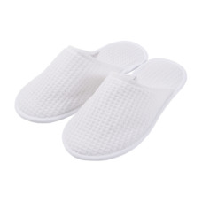 Тапочки вафельні Lotus Home - White білі 40-41