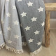 Плед-накидка Barine - Wool Star Throw Grey сірий 135*170