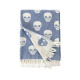 Рушник Lotus Home Pestemal - Skull 90*160 denim денім