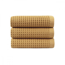Рушник Lotus Home - Waffle mustard гірчичний 50*90