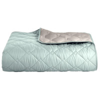 Покривало IDEIA - Стиль Cube двостороннє м'ята/світло-сірий 140*210 Покривало IDEIA - Стиль Cube двостороннє м'ята/світло-сірий 140*210