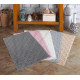 Килимок Gursan Cotton - Grid grey-light 50*80