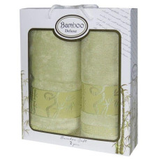 Набір рушників Gursan Bamboo - Royal Olive (50*90+70*140) ПВХ