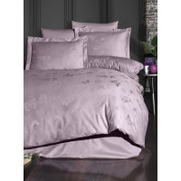 Постільна білизна First Choice сатин жаккард — Corina lavender євро