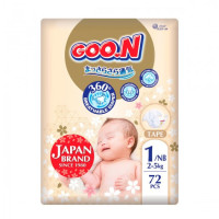 Підгузки Goo.N Premium Soft для немовлят (NB, до 5 кг, 72 шт) Підгузки Goo.N Premium Soft для немовлят (NB, до 5 кг, 72 шт)