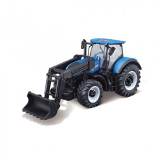 Автомодель серії Farm - Трактор NEW HOLLAND T7.315 з фронтальним навантажувачем (синій, 1:32)