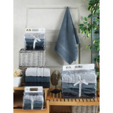 Набір рушників Gulcan Cotton — Ada Grey 70*140 (4 шт.)