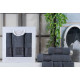 Набір рушників Gulcan Cotton — Ornament Dark Grey 50*90 (2 шт.)+70*140 (1 шт.)