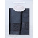 Набір рушників Gulcan Cotton — Ornament Dark Grey 50*90+70*140