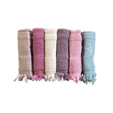 Набір рушників Gulcan Cotton Жакард Lux — Daisy Sacakli 50*90 (6 шт)