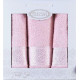 Набір рушників Gulcan Cotton — Ornament Light-pink 50*90 (2 шт.)+70*140 (1 шт.)