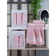 Набір рушників Gulcan Cotton — Ornament Light-pink 50*90 (2 шт.)+70*140 (1 шт.)