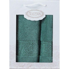 Набір рушників Gulcan Cotton — Ornament Green 50*90+70*140