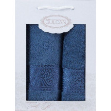 Набір рушників Gulcan Cotton — Ornament Blue 50*90+70*140