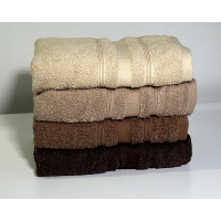 Набір рушників Gulcan Cotton — Ada Brown 70*140 (4 шт.)
