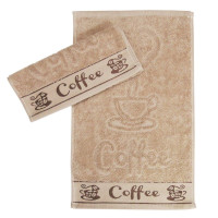 Рушник Parisa Home - J-194 coffee бежевий 30*50