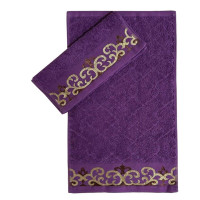 Рушник Parisa Home - J-223 фіолетовий 30*50