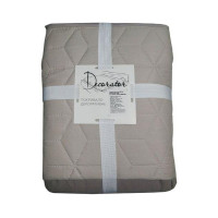 Покривало Decorator двостороннє — Куб сірий/коричнево-бежевий 240x215