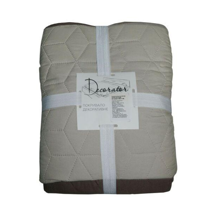 Покривало Decorator двостороннє — Куб бежевий/капучино 180x215