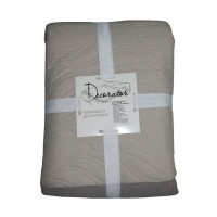 Покривало Decorator двостороннє — Листя сіре/коричнево-бежеве 240x215 Покривало Decorator двостороннє — Листя сіре/коричнево-бежеве 240x215