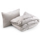 Набір ковдра з подушкою Руно - Soft Pearl велюр всесезонний полуторний 140x205+50x70 см 300 гр/м2 (22830)