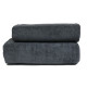 Рушник Parisa Home Flat Cotton - H-500 (500 г/м2) темно-сірий 70*140