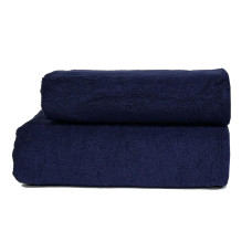 Рушник Parisa Home Flat Cotton - H-500 (500 г/м2) темно-синій 40*70
