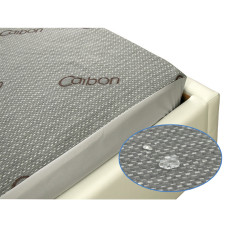 Наматрацник водонепроникний з бортом Руно - Carbon 80x190x30 сірий (21395)