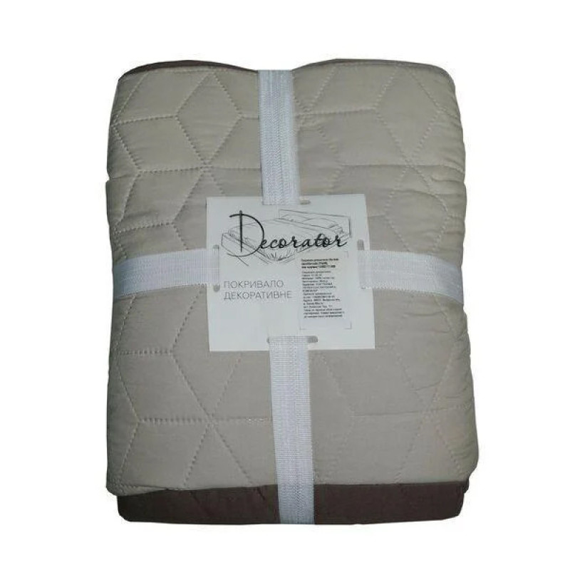 Покривало Decorator двостороннє — Куб бежевий/капучино 140x215