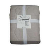 Покривало Decorator двостороннє — Куб сіре/коричнево-бежеве 180x215
