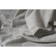 Простирадло з наволочками Lotus Home Washed Cotton — Light antracite 270*270