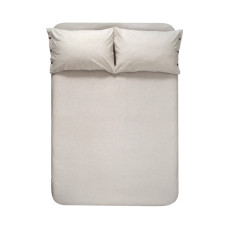 Простирадло з наволочками Lotus Home Washed Cotton — Kahve-bej 260*280
