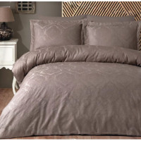 Постільна білизна Dantela Vita сатин жакард — Parashie kahve кави євро