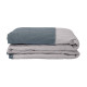 Покривало ArCloud — ZigZag Porpoise/Steel Gray стьобане двостороннє 180*215 двоспальне