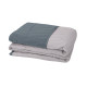 Покривало ArCloud — ZigZag Porpoise/Steel Gray стьобане двостороннє 180*215 двоспальне
